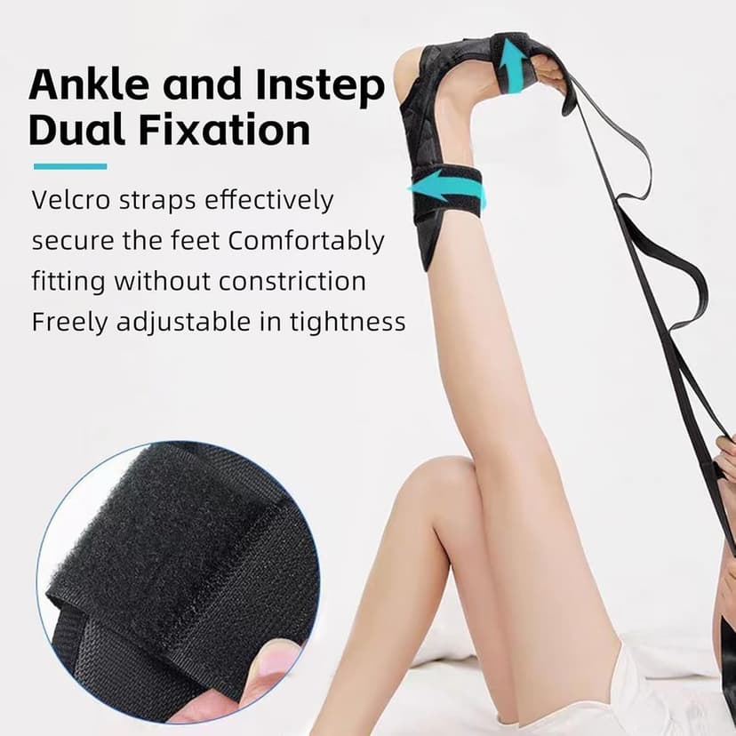 Ảnh Dây đeo kéo dài Izzila có vòng và bàn chân có thể tháo rời, Cáng Izzila Fascia đã qua sử dụng, Dây đeo chân Izzila, Dây co giãn Izzila cho cáng tập Yoga chân & bắp chân, Huấn luyện linh hoạt 4