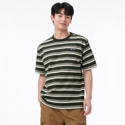 Thumbnail CAMEL CROWN Sọc Quần Áo Nam Tính Khí Ngắn Tay Rời Top Áo polo Thường Ngày 3