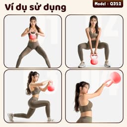 Thumbnail -BG- Q312- 4KG- Tạ chuông mềm tập Squats hông và cánh tay,Tập tại nhà an toàn cho mọi người 3