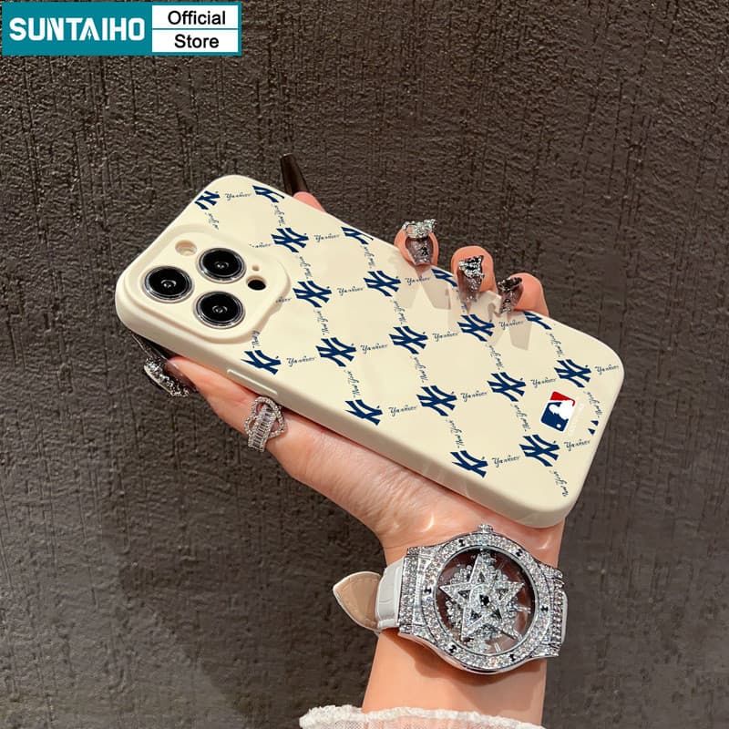 Ảnh Suntaiho Ốp Lưng iPhone Đẹp Thời Trang Độc Đáo Chữ Lưới Họa Tiết Ốp điện thoại Silicon Mềm Cao Cấp Chống Sốc Cho Iphone 16 15 14 13 12 11 Pro Max IP 7 8 Plus Iphon X Xs XR Xs Max Hàn quốc Ốp Lưng 2