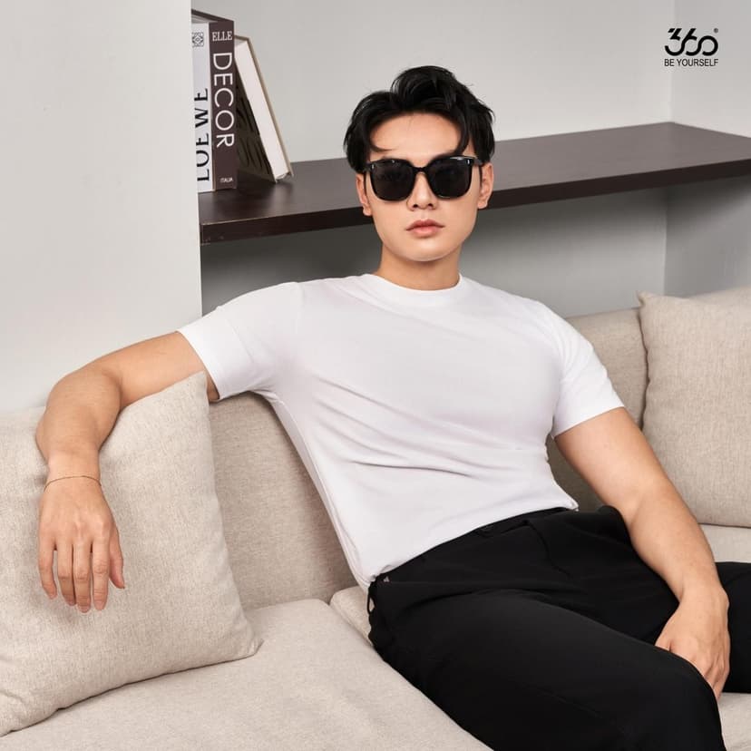 Ảnh Combo 2 áo thun form slim tôn dáng, co giãn ,cao cấp, thoáng mát thương hiệu 360 Boutique - CB-OL605 4