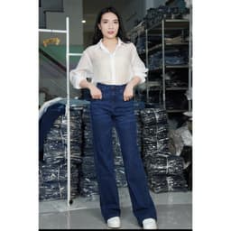 Thumbnail TTTHAO - Quần Jeans Suông Cao Cấp Siêu Mát Lưng Cao Dài 103cm J7 3