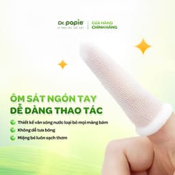 Thumbnail 2 Hộp Gạc Rơ Lưỡi Dr.Papie Tiêu Chuẩn 5SAO, Làm Sạch Răng, Lưỡi, Nướu và Khoang Miệng Cho Bé - 30Gói/Hộp x 2 2