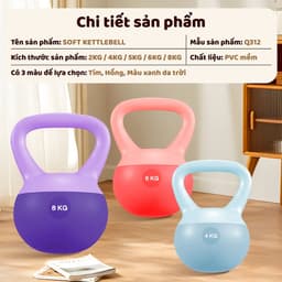 Thumbnail -BG- Q312- 5KG- Tạ chuông mềm tập Squats hông và cánh tay,Tập tại nhà an toàn cho mọi người 1