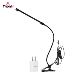 Thumbnail Đèn kẹp đầu giường Thunlit có ống mềm kim loại 7W cắm USB 10 độ sáng 3 nhiệt độ màu 1