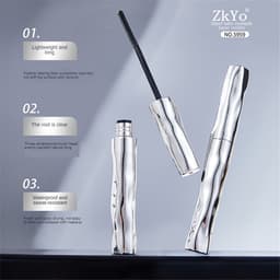 Thumbnail Giao Hàng Nhanh [Quà Tặng Miễn Phí] Mascara Zkyo Natural Curling Quick Drying Matte Lash Cream Waterproof Long-lasting Non-lemudged Eyes Makeup Cosmetics (THỦY TINH) 4