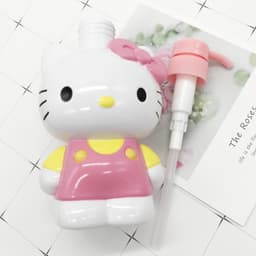 Thumbnail Aubess [Quà tặng] Chai đựng dầu gội và sữa tắm Hello Kitty dạng bóp Bình đựng xà phòng du lịch Sanrio Bathroom 1