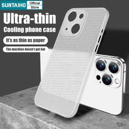 Thumbnail Suntaiho Siêu Mỏng Thoáng Khí Làm Mát Ốp Lưng Điện Thoại Mềm Mờ Cao Cấp Cho iPhone 15 14 13 12 11 Pro Max 1