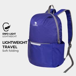 Thumbnail Ba lô CAMEL CROWNMen 's và nữ Đi xe đạp Túi gấp màu trơn thể thao ngoài trời Túi leo núi du lịch 2