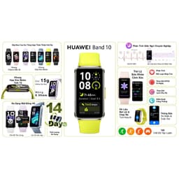 Thumbnail Vòng Đeo Tay Thông Minh HUAWEI Band 10 Khung Hợp Kim Nhôm - Phân Tích Giấc Ngủ Chuyên Nghiệp Chính hãng 1