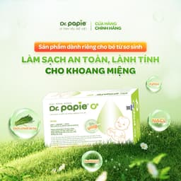 Thumbnail Gạc Rơ Lưỡi Dr.Papie Tiêu Chuẩn 5SAO, Làm Sạch Răng, Lưỡi, Nướu và Khoang Miệng Cho Bé - 30Gói/Hộp 2