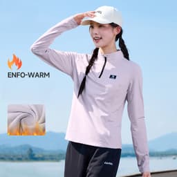 Thumbnail Áo thun dài tay CAMEL CROWN Yoga Áo nỉ nam nữ ấm áp Slim Fit thể thao hàng đầu 2