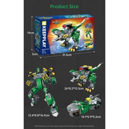 Thumbnail Đồ chơi lắp ráp, xếp hình K Keepplay 42115 - Robot xanh biến hình (329 mảnh ghép) 1
