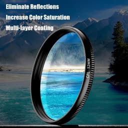 Thumbnail Bộ lọc ống kính máy ảnh điện thoại Sightfelt 52mm Clip-0n Cpl, Bộ lọc phân cực tròn Tương thích với điện thoại Mostcell, Ống kính nhìn thấy, Bộ lọc nhìn thấy cho điện thoại 3
