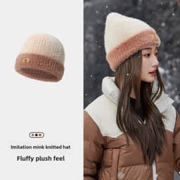 Thumbnail Mũ dệt kim CAMEL CROWN Mũ len bảo vệ tai chống gió ấm áp cho nam và nữ 2