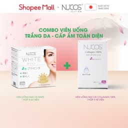 Thumbnail TPBVSK Combo Trắng Da Chống Lão Hoá Viên Uống Nucos White Hộp 60Viên, Nucos Collagen 100% Hộp 90Viên 3