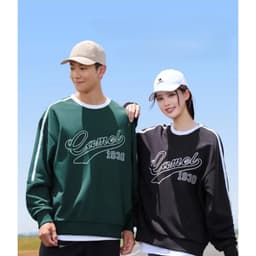 Thumbnail Áo thun CAMEL CROWN Áo thun nam nữ thể thao dáng rộng cổ tròn dài tay 4