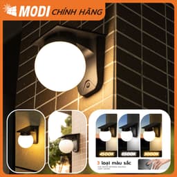 Thumbnail Đèn Tường Năng Lượng Mặt Trời MODI SOLAR Có 3 Chế Độ Màu, Trang Trí Ngoài Trời 1