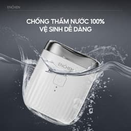 Thumbnail Máy cạo râu Enchen Mini Pro - chống nước - lưỡi dao tự mài - lưới kép linh hoạt - BH 6 tháng 3