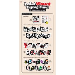 Thumbnail Bộ Thẻ Gấp Ziczac Kích Thích Thị Giác Cho Bé Sơ Sinh Lala Visual - Lalala Baby 1