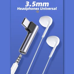 Thumbnail Bộ chuyển đổi âm thanh Fonken iOS sang 3,5mm Loại C sang tai nghe Bộ chuyển đổi giắc cắm Aux cho điện thoại 1