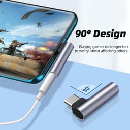 Thumbnail Hdoorlink USB Type-C Sang 3.5 mm Jack Bộ Chuyển Đổi Âm Thanh Khuỷu Tay IOS Sang Tai Nghe Aux Jack Chuyển Đổi Cho Điện Thoại 2