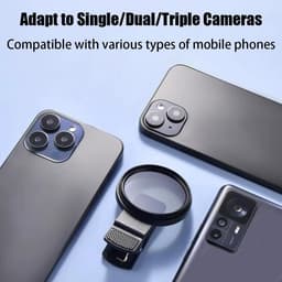 Thumbnail Bộ lọc ống kính máy ảnh điện thoại Sightfelt 52mm Clip-0n Cpl, Bộ lọc phân cực tròn Tương thích với điện thoại Mostcell, Ống kính nhìn thấy, Bộ lọc nhìn thấy cho điện thoại 4