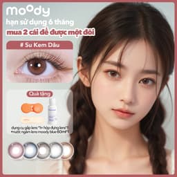 Thumbnail Kính áp tròng 6 tháng moody, mẫu mã đa dạng, lên màu chuẩn, có độ cận 0-7, độ giãn tròng 14.0 – 14.5mm 1