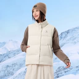 Thumbnail Áo khoác CAMEL CROWN Down 85% Duck Down Warm Down Áo khoác đệm Cotton ấm áp Áo ghi lê 4