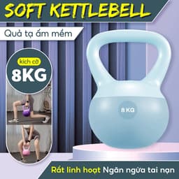 Thumbnail -BG- Q312- 8KG- Tạ chuông mềm tập Squats hông và cánh tay,Tập tại nhà an toàn cho mọi người 1