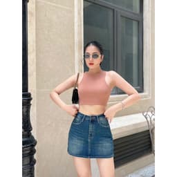 Thumbnail TTTHAO - Chân Váy Jeans Cao Cấp, Siêu Mát, Co Giãn Chữ A Dáng Ngắn 34cm Hàng VNXK J8 3