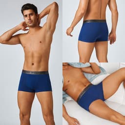 Thumbnail Finetoo Cotton Boxer Quần Lót Nam Thoáng Khí Thoải Mái Ngắn Thấm Hút Kháng Khuẩn Quần Lót S-XXL 3