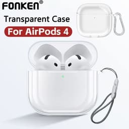 Thumbnail Vỏ bảo vệ trong suốt Fonken có vỏ bảo vệ TPU Carabiner cho Airpods 4 (2024) 1