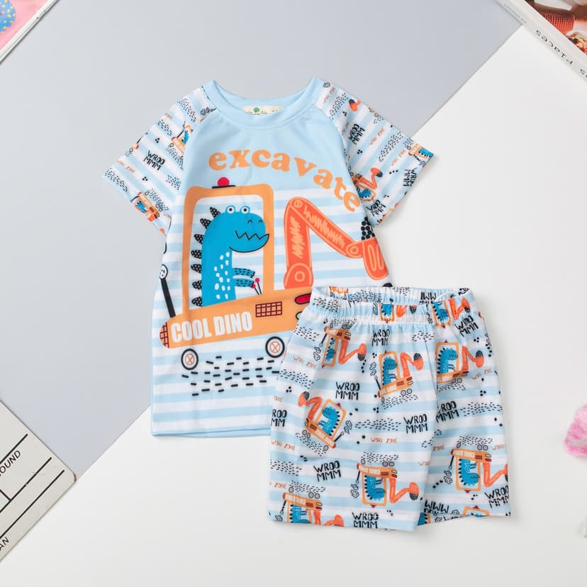 Ảnh Bộ bơi bé trai LITIBABY 2 mảnh hoạt hình ngộ nghĩnh, size 2 đến 12 tuổi 3