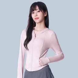 Thumbnail CAMEL CROWN Quần áo chống nắng Áo khoác ngắn thoáng khí băng chống tia cực tím dành cho nữ 3