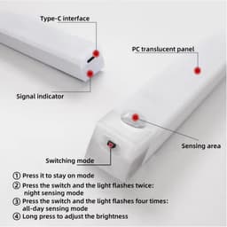 Thumbnail Evebot đèn ngủ cảm biến cơ thể người, tuổi thọ pin 100 ngày, lắp đặt từ tính không dây, sạc tiện lợi 4