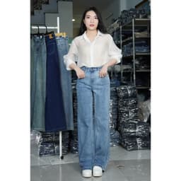 Thumbnail TTTHAO - Quần Jeans Suông Cao Cấp Siêu Mát Lưng Cao Dài 103cm J7 4