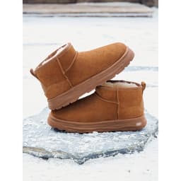 Thumbnail Giày nam CAMEL CROWN dày nhung nâng mũi tròn cổ điển Giày bốt tuyết ấm áp 3