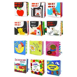 Thumbnail Sách Vải Song Ngữ Việt Anh Phát Triển Tư Duy và Đa Giác Quan Cho Bé Sơ Sinh Size Nhỏ 12x12cm - PiPo Vietnam 2