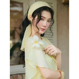 Thumbnail JOVEN Đầm Nữ Tessa Suông Tay Cánh Tiên Tùng Nhún 2 Tầng 4