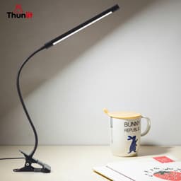 Thumbnail Đèn kẹp đầu giường Thunlit có ống mềm kim loại 7W cắm USB 10 độ sáng 3 nhiệt độ màu 3