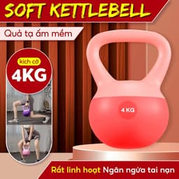 Thumbnail -BG- Q312- 4KG- Tạ chuông mềm tập Squats hông và cánh tay,Tập tại nhà an toàn cho mọi người 1