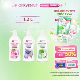 Thumbnail Sữa tắm trắng da hương nước hoa Gervenne 1.2L (3 mùi) 1