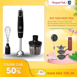 Thumbnail Máy xay sinh tố cầm tay Tefal HB943838,  Công suất 1000W - Cối lớn 0.8 nhỏ 0.5 lít - Hàng chính hãng 1
