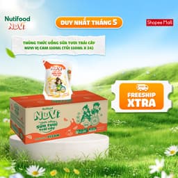 Thumbnail NuVi Thùng Thức Uống Sữa Tươi Trái Cây 110ml (Túi 110ml x 24) 1