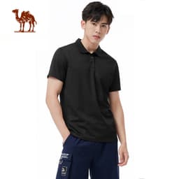 Thumbnail Áo sơ mi CAMEL CROWN tay ngắn màu trơn thời trang trẻ trung cho nam 1