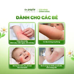 Thumbnail Combo 2 Nước Tắm Thảo Dược Dr Papie Giúp Giảm Mẩn Ngứa Và Rôm Sảy, Hỗ Trợ Làm Sạch, Mát Da Bé - Chai 500ml 4