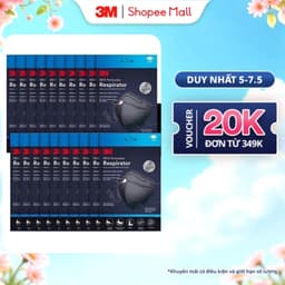 Thumbnail Combo Khẩu Trang 3M™ 9513 đạt chuẩn KN95, Ngăn ngừa bụi mịn PM2.5 Trắng/Đen 1