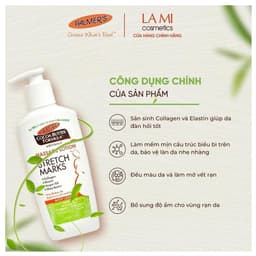 Thumbnail COMBO Ngăn ngừa rạn cho mẹ bầu ĐẦU và GIỮA thai kỳ Palmer's (Kem rạn 125g và Lotion rạn 250ml) 3
