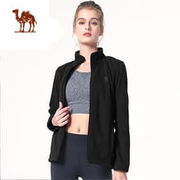 Thumbnail Áo khoác CAMEL CROWN bằng lông cừu hai mặt giữ ấm hiệu quả thời trang cho nữ 1